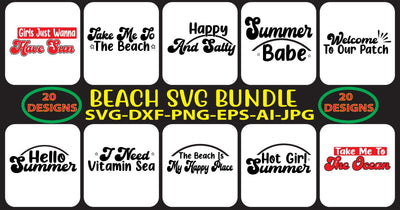 BEACH-SVG-BUNDLE SVG Syaman 