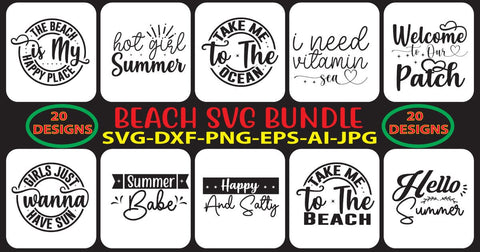 BEACH-SVG-BUNDLE SVG Syaman 