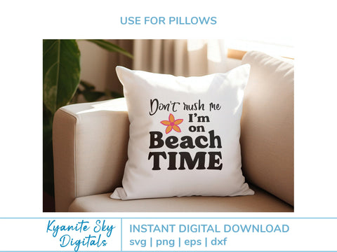 Beach Time SVG summer tropical vacation quote SVG Kyanite Sky Digitals 
