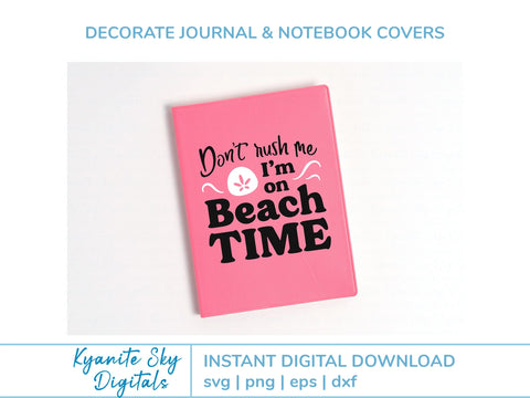 Beach Time SVG vacation quote with sand dollar SVG Kyanite Sky Digitals 