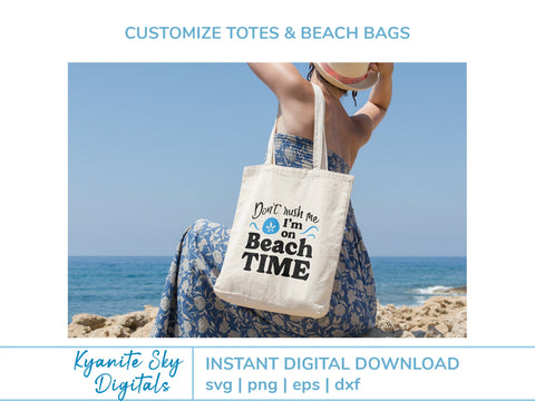 Beach Time SVG vacation quote with sand dollar SVG Kyanite Sky Digitals 