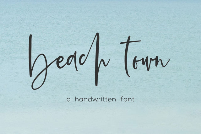 Beach Town Script Font Beck McCormick 