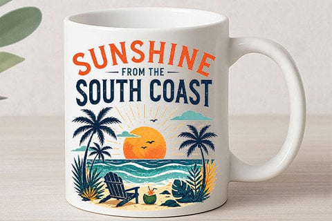 Beach Vacation PNG South Coast Coastal Lifestyle Digital Download SVG BillahCrafts 