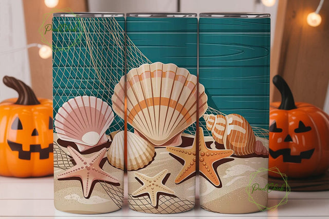 Beach Vibes 20oz Tumbler Wrap Sublimation PixelChick 