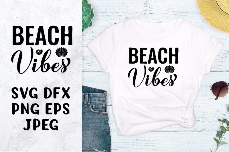 Beach vibes. Funny summer quote SVG. Summer shirt design. SVG LaBelezoka 