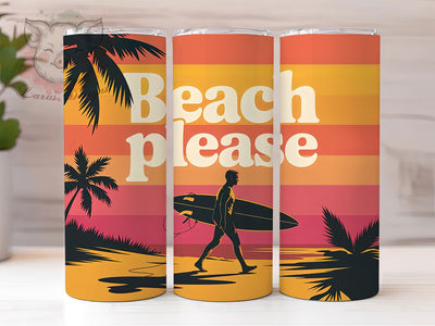 Beach Vibes Please 20oz Tumbler Wrap, Beach Please Sublimation, Tropical Summer PNG, 20oz Tumbler Wrap, Coastal Lifestyle Design, Ocean Vacation Sublimation, Seaside Tropical Wrap Sublimation Lara' s Designs 