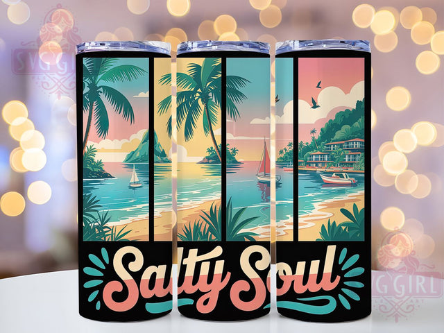 Beach Vibes Summer 20oz Tumbler, Beach Life Wrap, Coastal Sublimation PNG, 20oz Skinny Tumbler, Summer Beach Art, Sassy Summer Quote, Ocean Vibes Graphic, Tropical Vacation Design Sublimation SvggirlplusArt 