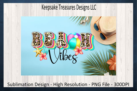 Beach Vibes, Summer Hand Drawn Retro Letters, Sublimation PNG, Leopard Shadow Alphabet, T-Shirt Design, Digital Download, Nautical, Summer Clip art Sublimation Keepsake Treasures Designs LLC. 