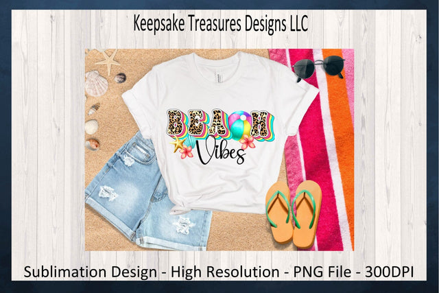 Beach Vibes, Summer Hand Drawn Retro Letters, Sublimation PNG, Leopard Shadow Alphabet, T-Shirt Design, Digital Download, Nautical, Summer Clip art Sublimation Keepsake Treasures Designs LLC. 