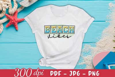 Beach Vibes, Summer Sublimation Design Sublimation CraftLabSVG 