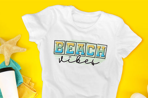 Beach Vibes, Summer Sublimation Design Sublimation CraftLabSVG 