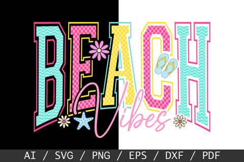 Beach Vibes SVG PNG, Checkered Summer SVG PNG SVG SVG Studio 