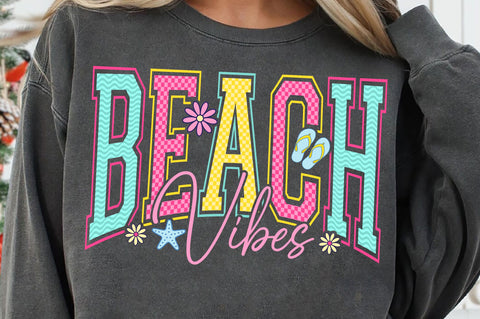 Beach Vibes SVG PNG, Checkered Summer SVG PNG SVG SVG Studio 