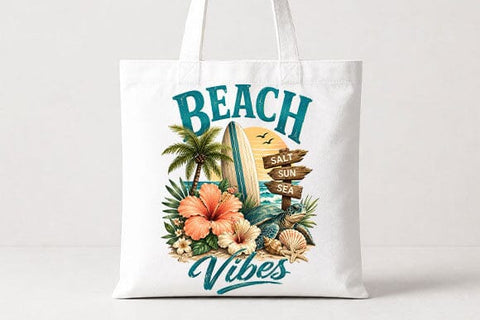 Beach Vibes Tropical Coastal Sublimation PNG Digital Download SVG BillahCrafts 