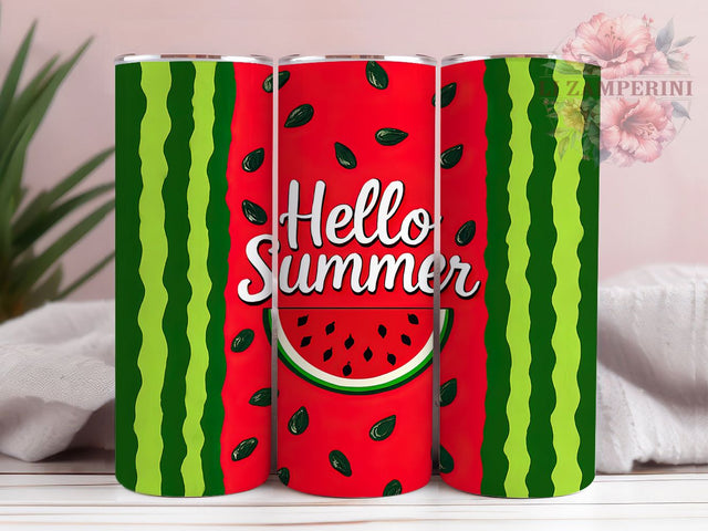 Beach Vibes Watermelon Tumbler, Watermelon Design Gift, Tropical Theme Cup, Summer Season Present, Fruit Pattern Design, Beach Vibes Cup, Sublimation Template Sublimation Li Zamperini 