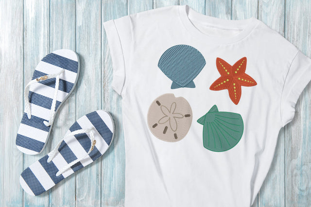 Beachcomber Mini Embroidery File Trio Set Embroidery/Applique DESIGNS Designed by Geeks 