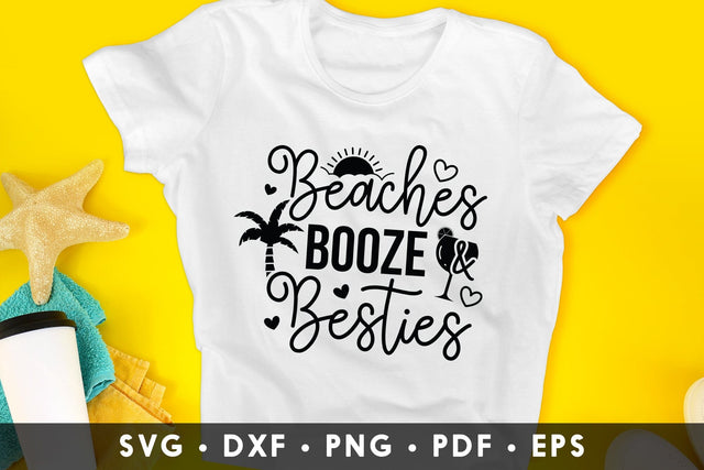 Beaches Booze & Besties - Summer SVG File SVG CraftLabSVG 