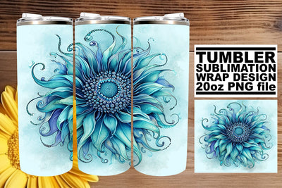 Beachfront Bliss Tumbler Design, Summer Sublimation Wrap, 20oz, Coastal Fish Art, Watercolor Ocean Sublimation afrosvg 