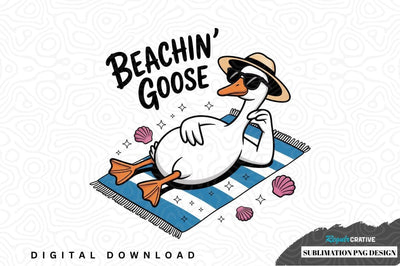 Beachin' goose sublimation png design Sublimation Regulrcrative 