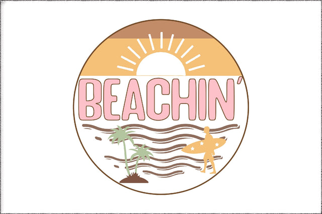 Beachin' Retro Leopard PNG Print File for Sublimation Or Print, Retro Sublimation, Summer, Be Kind, Kindness, Beach Designs, Vintage Sublimation Jagonath Roy 