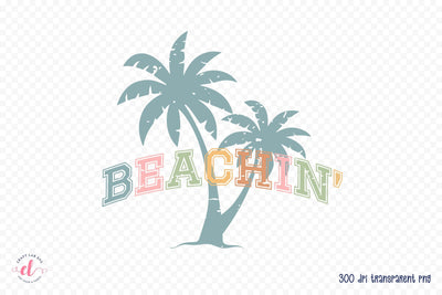 Beachin - Retro Summer PNG Sublimation Sublimation CraftLabSVG 