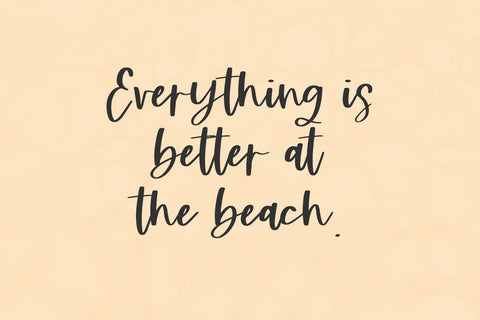 Beachwild Script Font Beck McCormick 