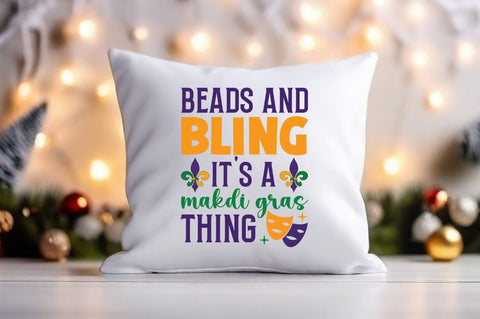 Beads and bling it's a makdi gras thing SVG Design SVG Designangry 