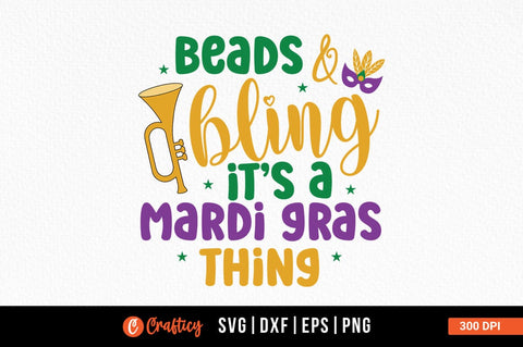 Beads and bling it’s a mardi gras thing SVG Design SVG Designangry 