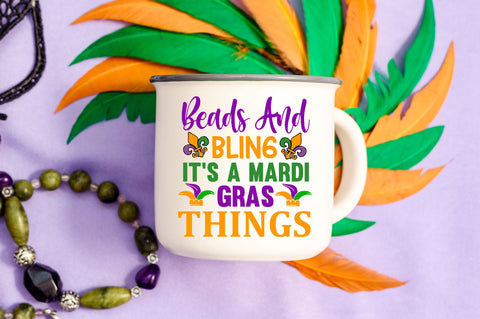 beads and bling its a mardi gras things Svg Design SVG Regulrcrative 