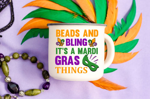 beads and bling its a mardi gras things Svg Design SVG Regulrcrative 