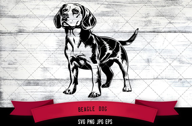Beagle Dog SVG, Dog SVG, Logo - Digital Download with Commercial License for Cricut, Silhouette, Scan N Cut Crafting SVG Loveleen Kaur 