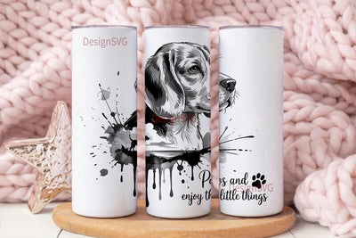 Beagle Paws Tumbler Wrap Sublimation DesignSVG 