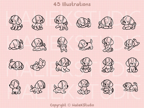 Beagle SVG Design Bundle SVG HalieKStudio 