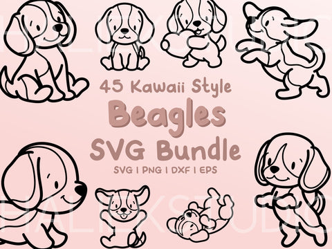 Beagle SVG Design Bundle SVG HalieKStudio 