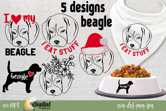 Beagle SVG. Dog Small Bundle. Dog SVG Design SVG Evgenyia Guschina 