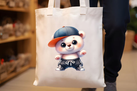 Bear Clipart, Hip Hop Clipart, Dancer Sublimation Rupkotha 