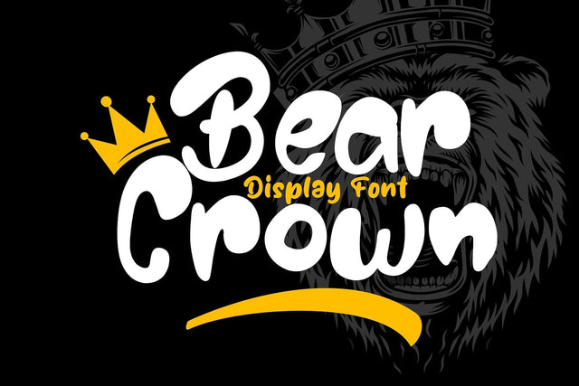 Bear Crown - Display Font Font Mozzatype 