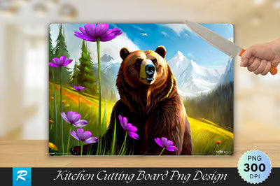 Bear Cutting Board Cutting Board Sublimation Regulrcrative 