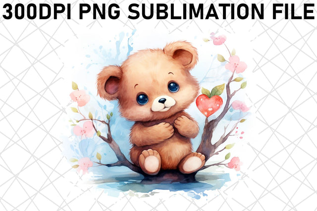 Bear Hugs and Love Sublimation Design - Valentine's Day Sublimation afrosvg 