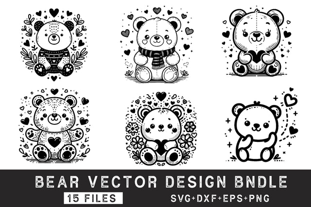 Bear SVG Bundle SVG Rupkotha 