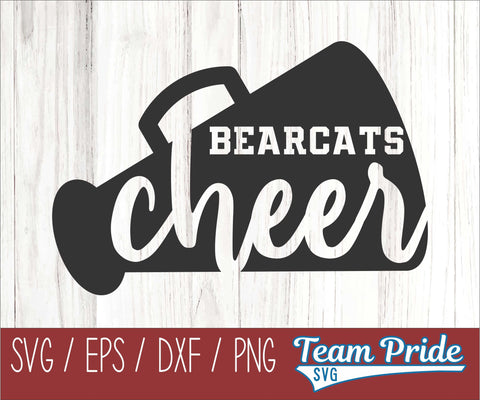 Bearcats Cheer SVG Digital Download Printable - SVG, EPS, DXF, PNG SVG Team Pride SVG 