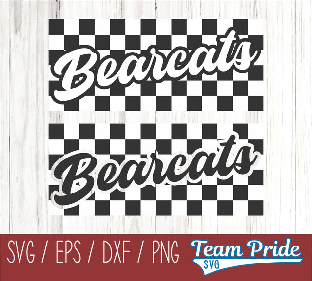 Bearcats Retro Team Design SVG Digital Download Printable - SVG, EPS, DXF, PNG SVG Team Pride SVG 