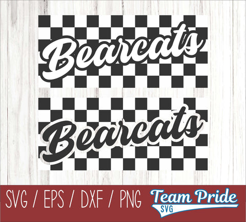 Bearcats Retro Team Design SVG Digital Download Printable - SVG, EPS, DXF, PNG SVG Team Pride SVG 