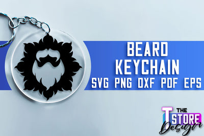 Beard Keychain SVG | Beard Quotes SVG | Bearded Men SVG SVG The T Store Design 