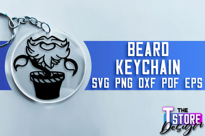 Beard Keychain SVG | Beard Quotes SVG | Bearded Men SVG SVG The T Store Design 
