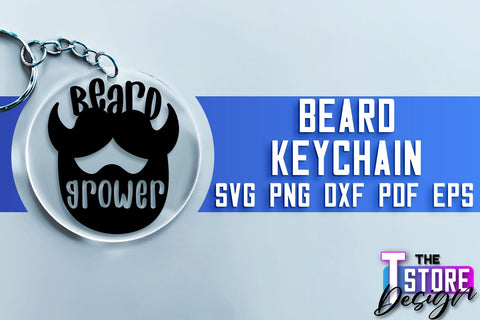 Beard Keychain SVG | Beard Quotes SVG | Bearded Men SVG SVG The T Store Design 