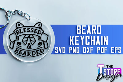 Beard Keychain SVG | Beard Quotes SVG | Bearded Men SVG SVG The T Store Design 