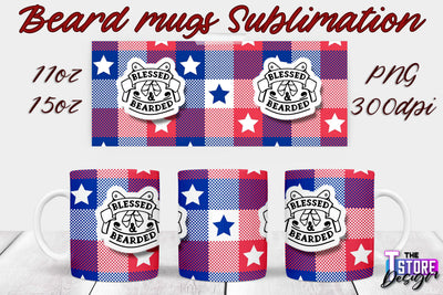 Beard Mug PNG Sublimation | 11 Oz 15 Oz Mug Sublimation | Men Quotes PNG Sublimation The T Store Design 