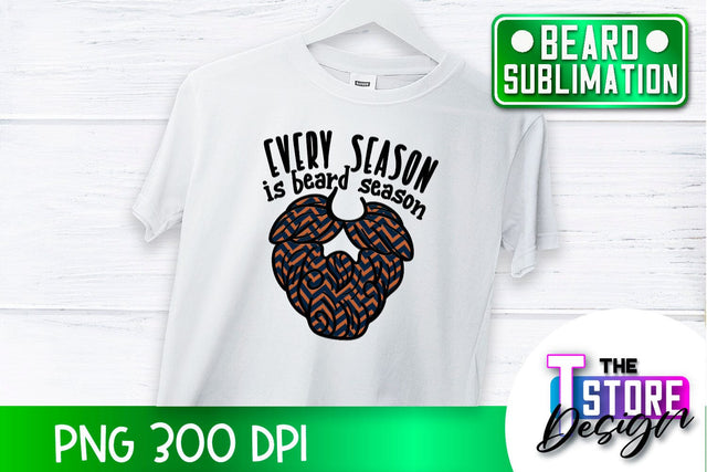 Beard Sublimation | Men Quotes | T-Shirt Design | PNG File Sublimation The T Store Design 