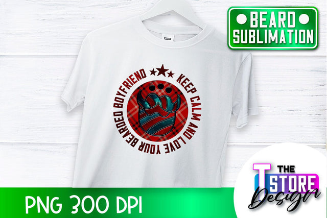 Beard Sublimation | Men Quotes | T-Shirt Design | PNG File Sublimation The T Store Design 